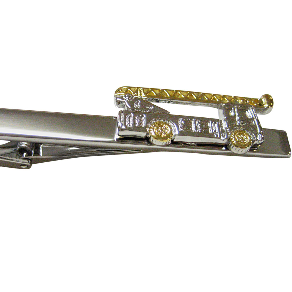 Construction Crane Truck Square Tie Clip